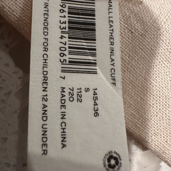 Tory Burch Leather Black gold inlay cuff bracelet NWT size small - retail’s $178 - Picture 5 of 11